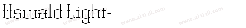 0swald Light字体转换 0swald Light字体转换
